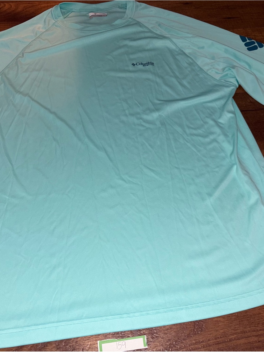 Columbia PFG Mint Green Long Sleeve Sun Shirt Mens XL Fishing Performance